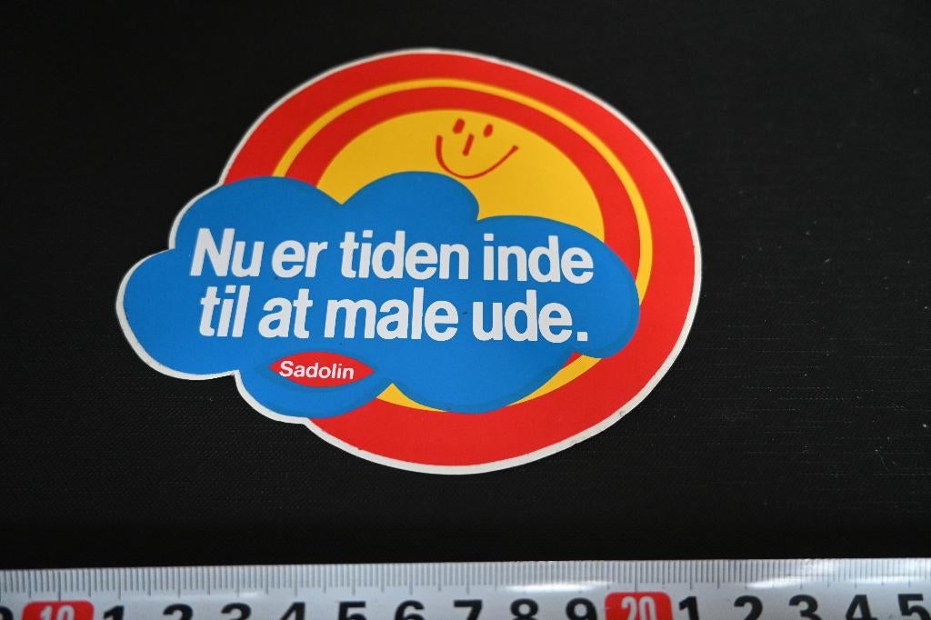 sticker SADOLIN Nu er tiden inde til at male ude., Ophalen, Zo goed als nieuw