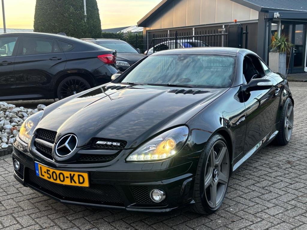 Mercedes-Benz SLK AMG 55 V8 Sport Zwart Vol Opties SLK55, Auto's, Automaat, Gebruikt, 8 cilinders, Cabriolet
