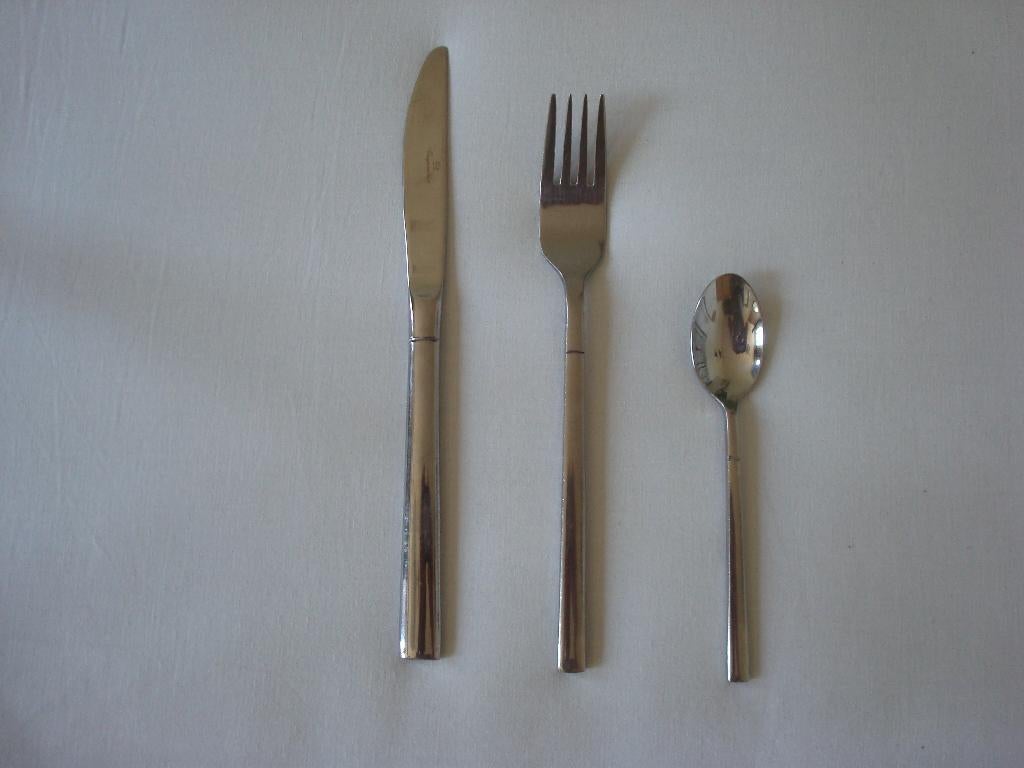 INSPIRATION 18/10 bestek, Gebruikt, Ophalen of Verzenden, Rvs of Chroom, Vaatwasserbestendig