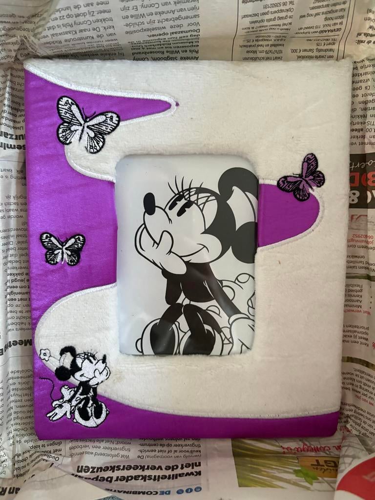 Minnie Mouse Fotolijst - Paars/Wit, Ophalen of Verzenden, Zo goed als nieuw, Overige materialen, Minder dan 50 cm