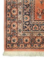 Vintage oosters wol Keshan vloerkleed soft pink 113x161cm, 100 tot 150 cm, Ophalen of Verzenden, Zo goed als nieuw, Crème