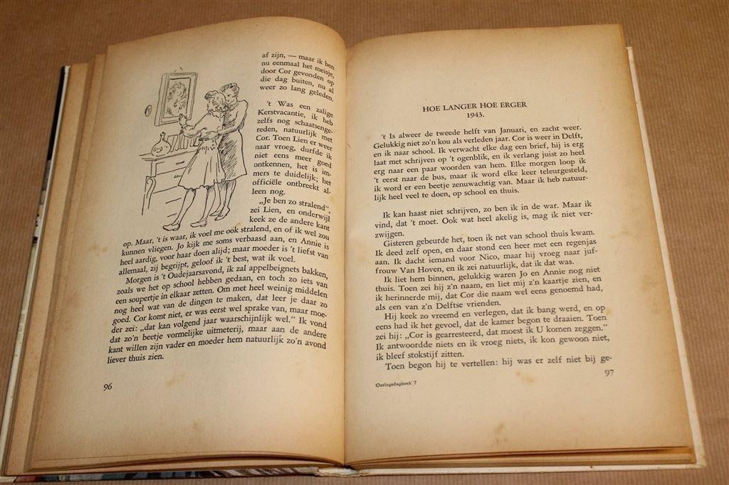 Oorlogsdagboek Hollands Meisje — WOII 1946, Ophalen of Verzenden, Gelezen