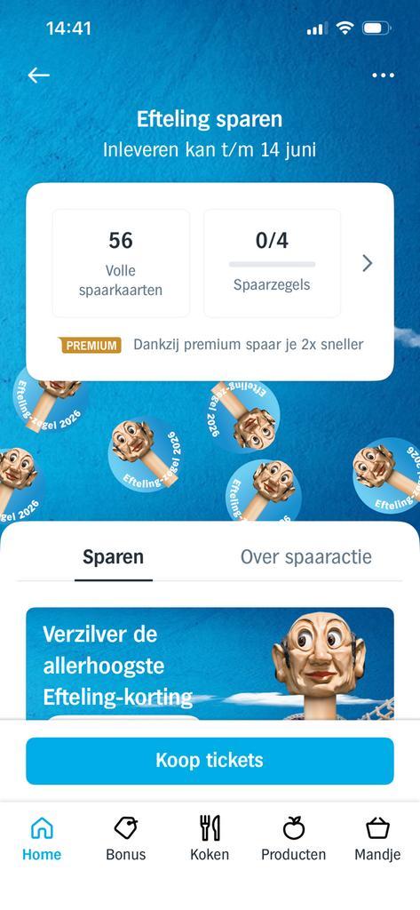 AH Efteling kortingskaarten AKTIE 🫶, Verzamelen, Supermarktacties, Albert Heijn, Ophalen