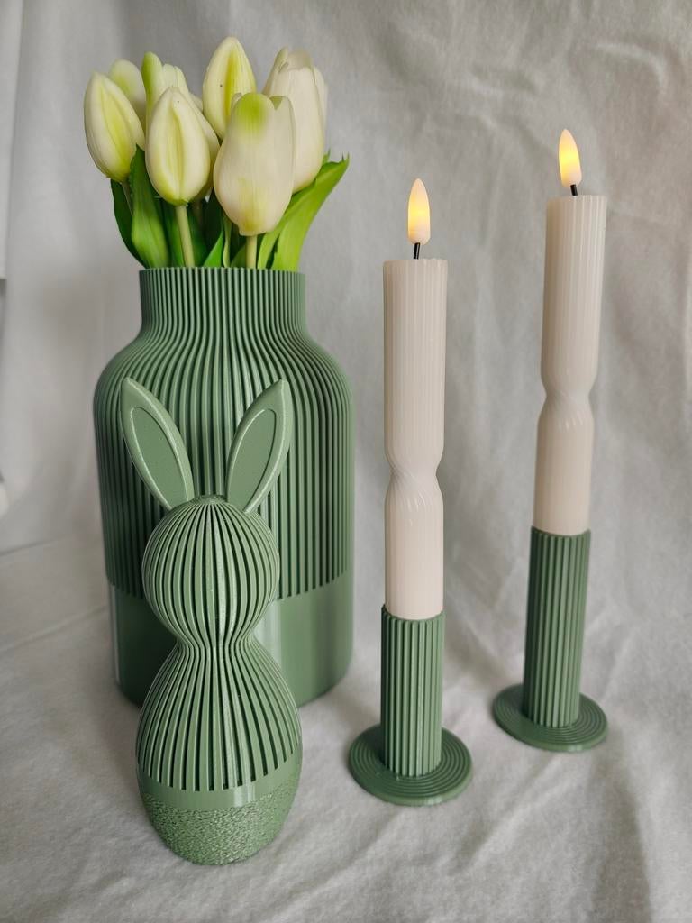 Japandi set olijfgroen, Nieuw, Ophalen of Verzenden, Glas, Minder dan 50 cm