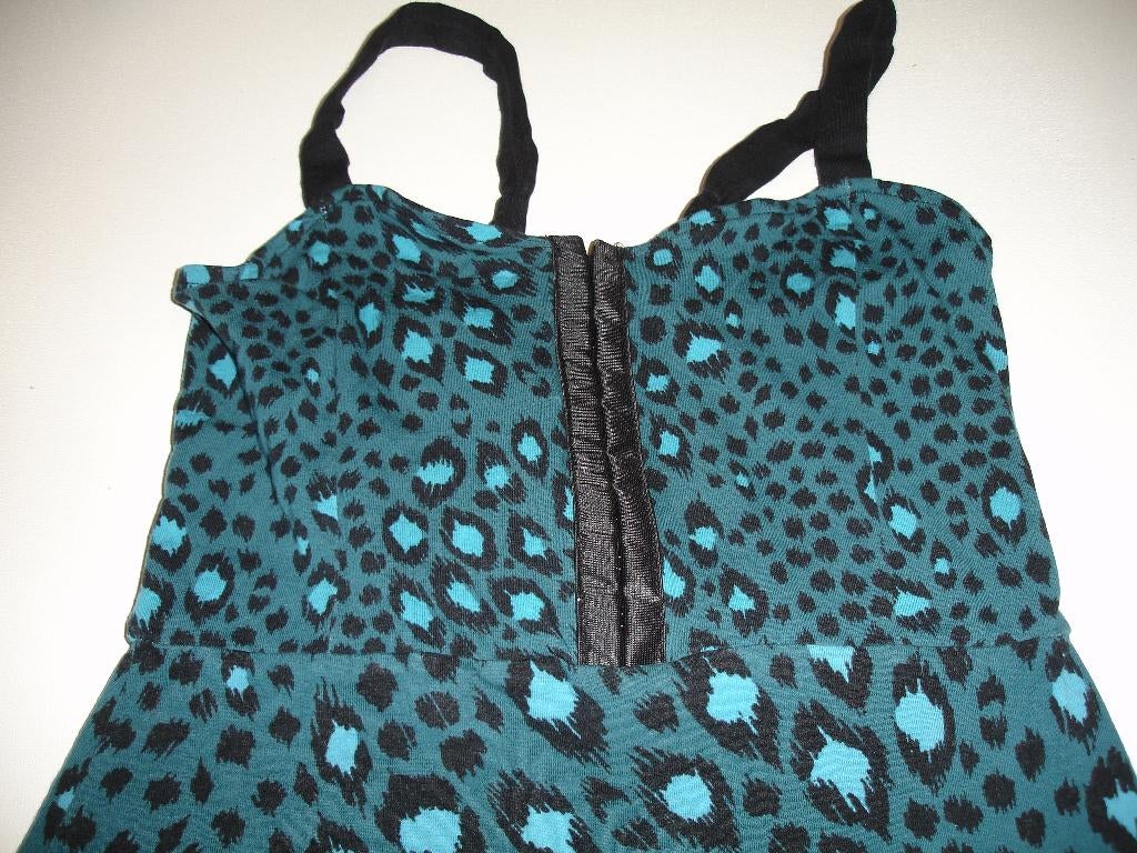 dames panter print jurkjes, Maat 38/40 (M), H&M, Blauw, Ophalen of Verzenden