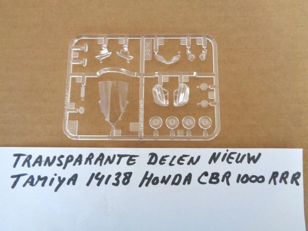 Tamiya 14138 Honda CBR1000 RRR transparante delen, Hobby en Vrije tijd, Modelbouw | Auto's en Voertuigen, Auto, 1:32 tot 1:50