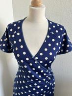 King Louie maat L polka blauw witte crossdress jurk 3140, Blauw, Maat 42/44 (L), Ophalen of Verzenden, Zo goed als nieuw