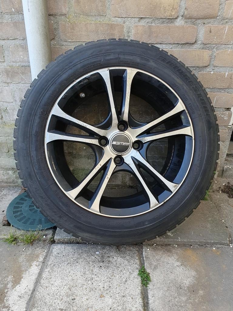 Winterband met velg - 1 lekke band (schroef), Ophalen