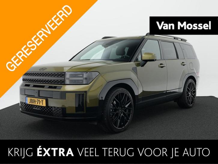 Hyundai Santa Fe 1.6 T-GDI PHEV Black Line 4WD 7p. | Lederen, Auto's, Hyundai, Bedrijf, Te koop, Santa Fe, 360° camera, 4x4, ABS