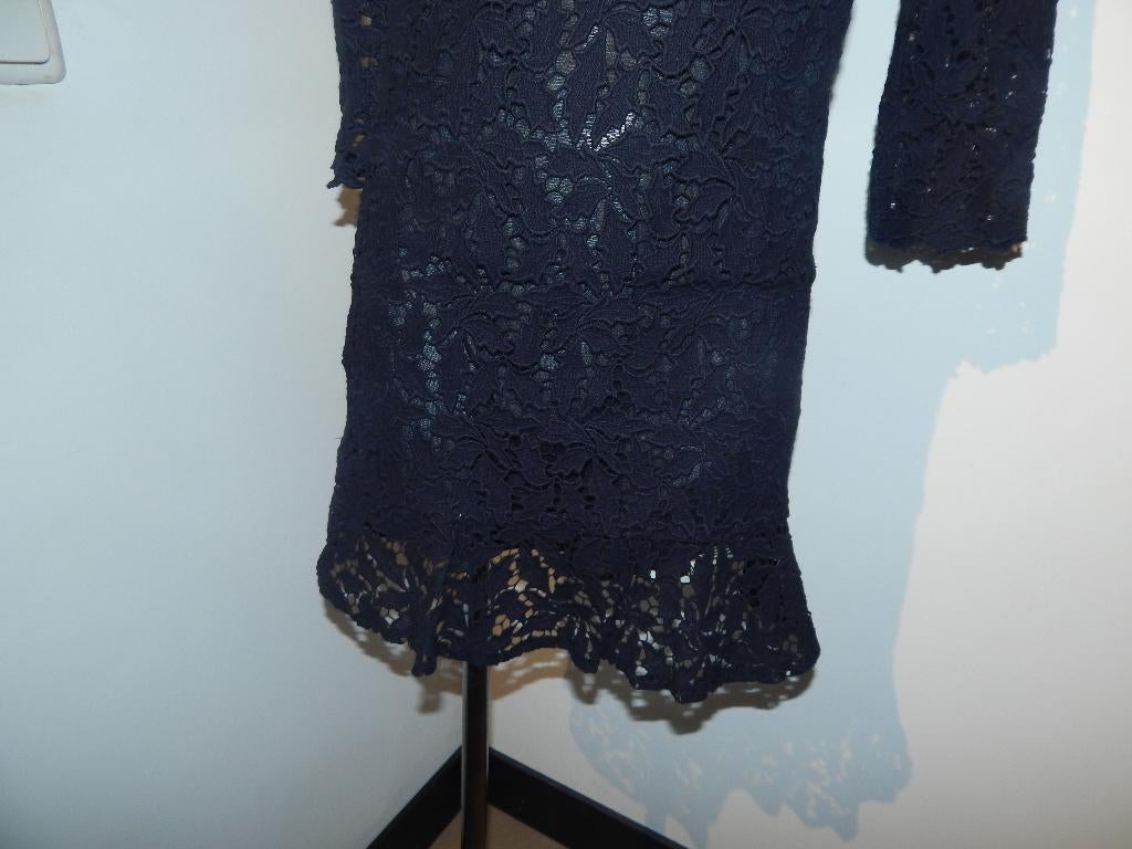 BA&SH Nieuwe zwarte jurk open gewerkte stof schattig 1/S, Verzenden, Zwart, Nieuw, Ba&sh