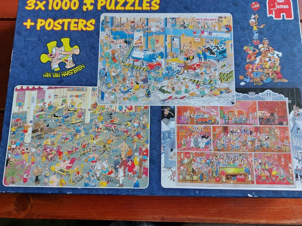 Z.G.A.N. Jan van Haasteren puzzels, Hobby en Vrije tijd, Denksport en Puzzels, Ophalen, 500 t/m 1500 stukjes, Zo goed als nieuw