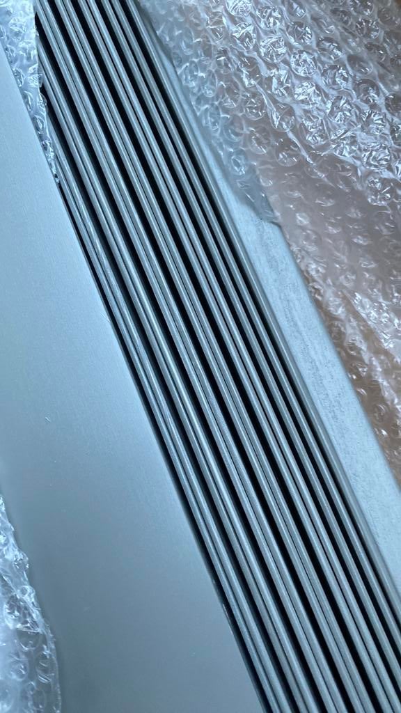 Lamellengordijn NIEUWE 239 breed 149 hoog mat grijs., Modern strak, Nieuw, Ophalen of Verzenden, 200 cm of meer