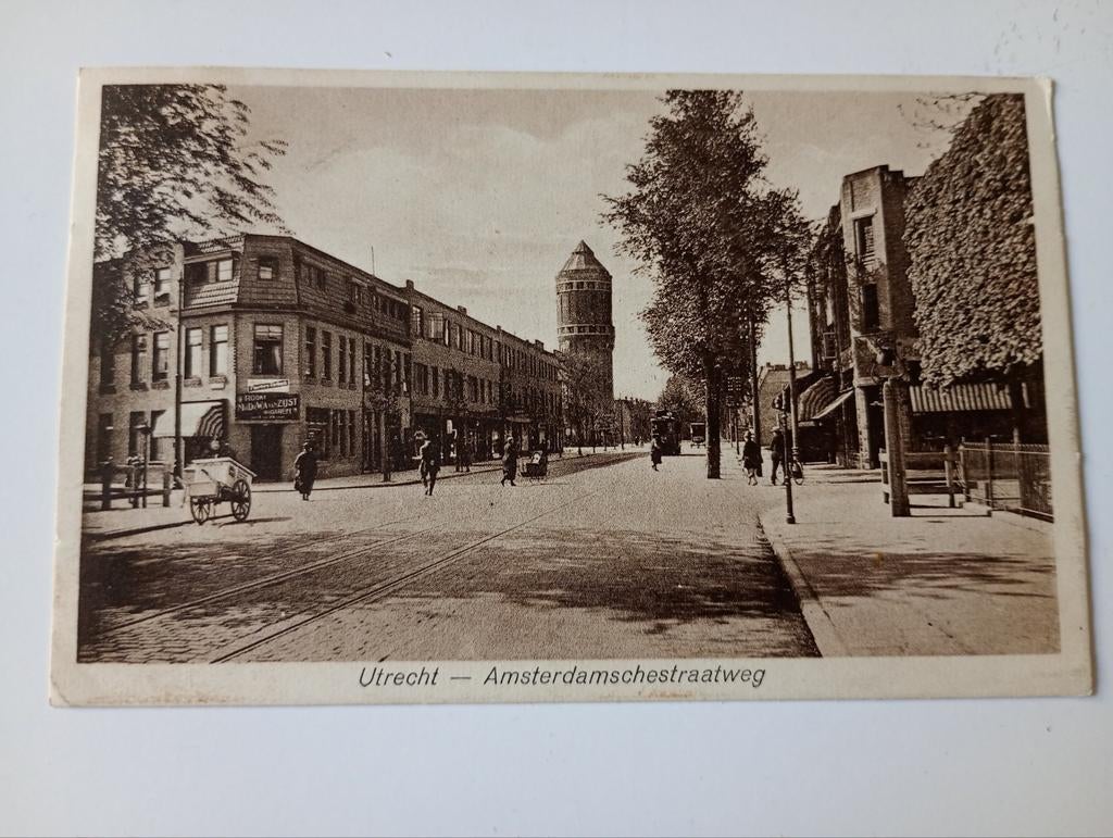 Utrecht Amsterdamsestraatweg met Tram 1931, Ophalen of Verzenden, 1920 tot 1940, Gelopen, Utrecht