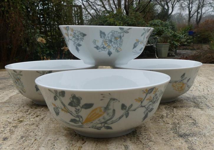 Villeroy & Boch Vivo AH Paradijs Vogel 4 Kommen + 1 Diner, Huis en Inrichting, Keuken | Servies, Nieuw, Bord(en), Wedgwood, Porselein