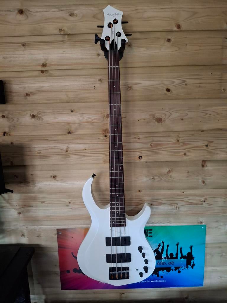 Marcus Miller M2 Basgitaar - Wit, Ophalen of Verzenden