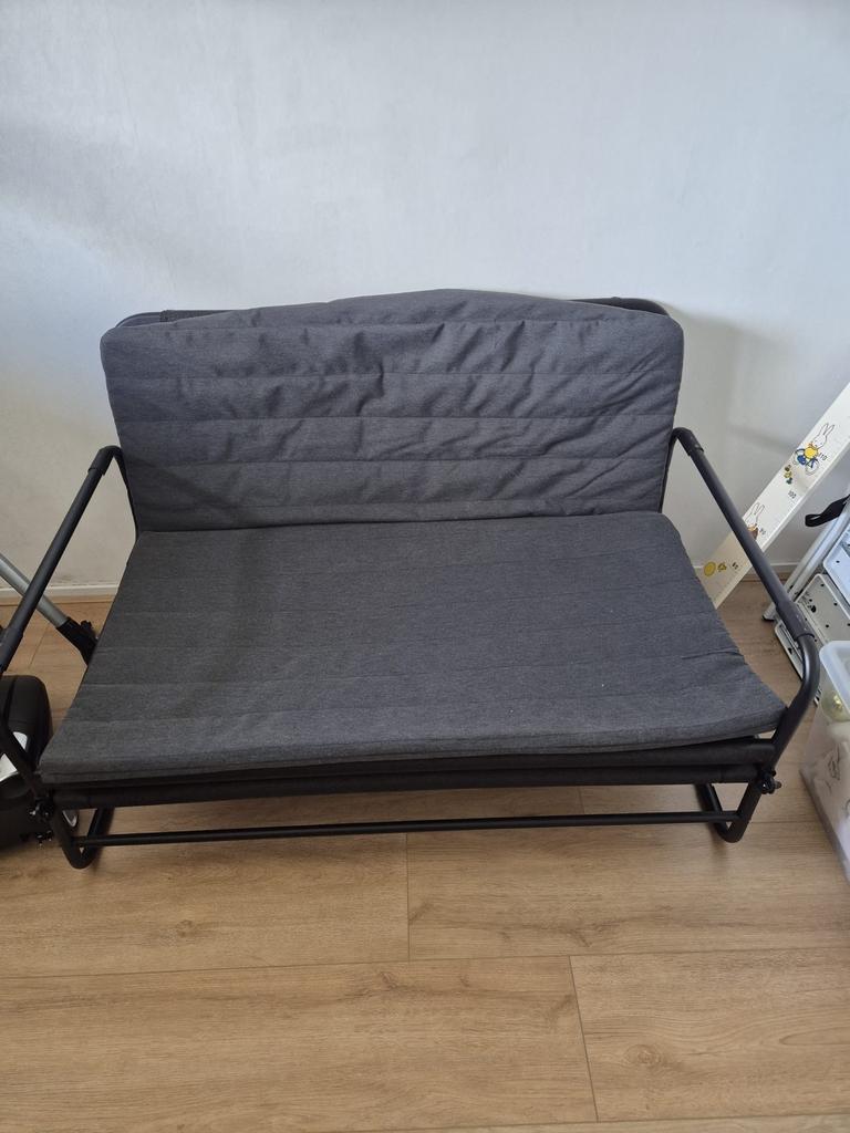 IKEA Bedbank, grijs, Ophalen, Zo goed als nieuw, Grijs, Overige maten