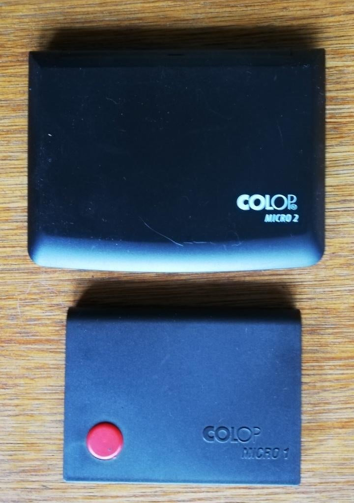Colop MICRO 2 en MICRO 1 stempelinkt kussens, Ophalen of Verzenden, Gebruikt, Overige typen
