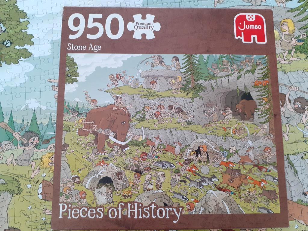 Pieces of history puzzel - Stone age, Hobby en Vrije tijd, Denksport en Puzzels, Ophalen of Verzenden, 500 t/m 1500 stukjes, Zo goed als nieuw