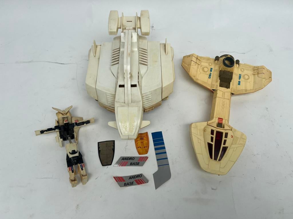 Vintage 80s GO-BOTS speelgoed ruimteschepen, Ophalen of Verzenden, Gebruikt