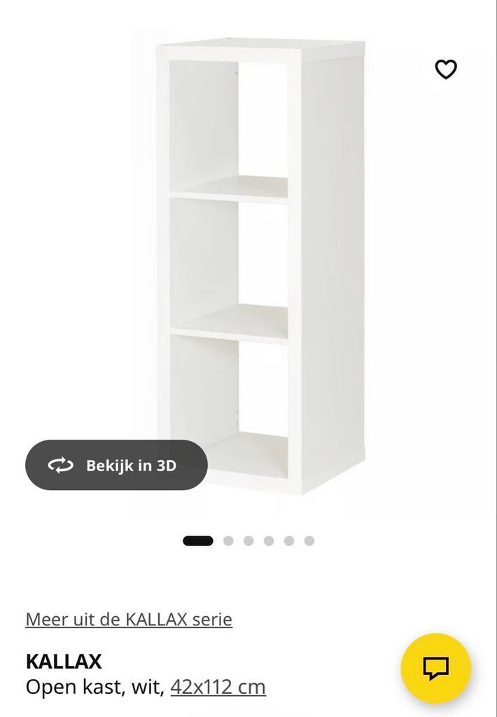 Ikea Kallax open kast, Huis en Inrichting, Kasten | Boekenkasten, Ophalen, Minder dan 50 cm, 100 tot 150 cm, Zo goed als nieuw