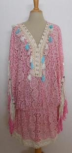 Ibiza/boho kantlook  tuniek/jurk van Mare de Manarda! L, Kleding | Dames, Verzenden, Maat 42/44 (L), Zo goed als nieuw, Knielengte