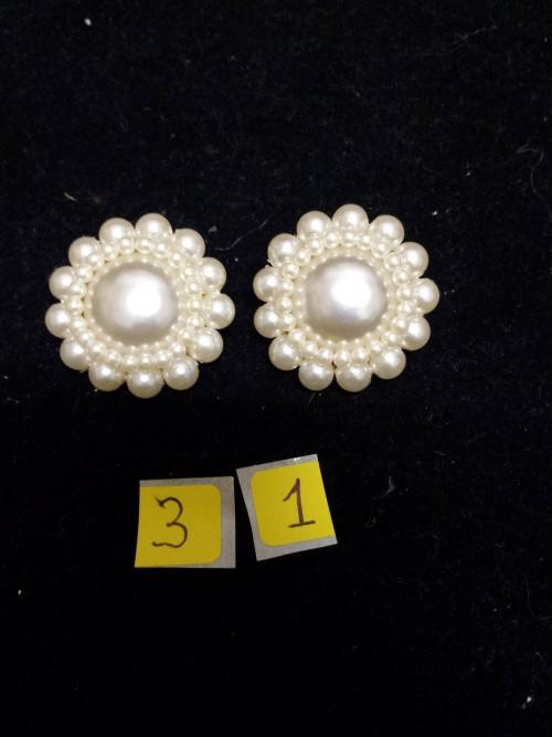 Oorbellen, rond, parels, Zeeuws knoopje vormgeving, type cli, Ophalen of Verzenden, 'T Olde Gre-j, Info@toldegrej.nl, Endepoelstraat 20f Didam