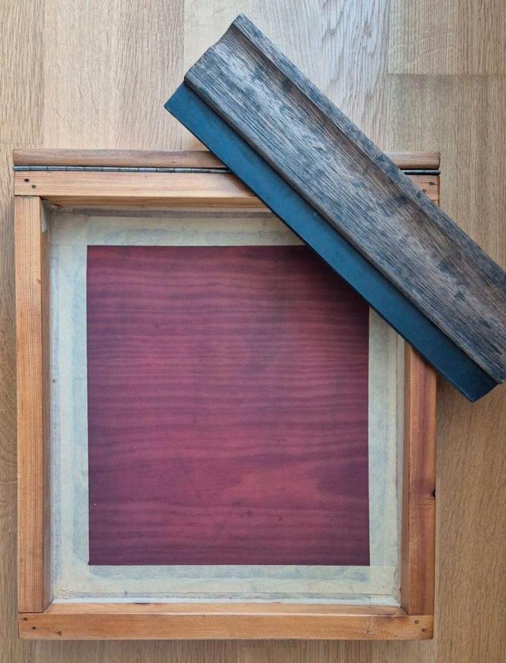 Zeefdrukraam hout, Hobby en Vrije tijd, Schilderen, Gebruikt, Overige typen, Ophalen of Verzenden