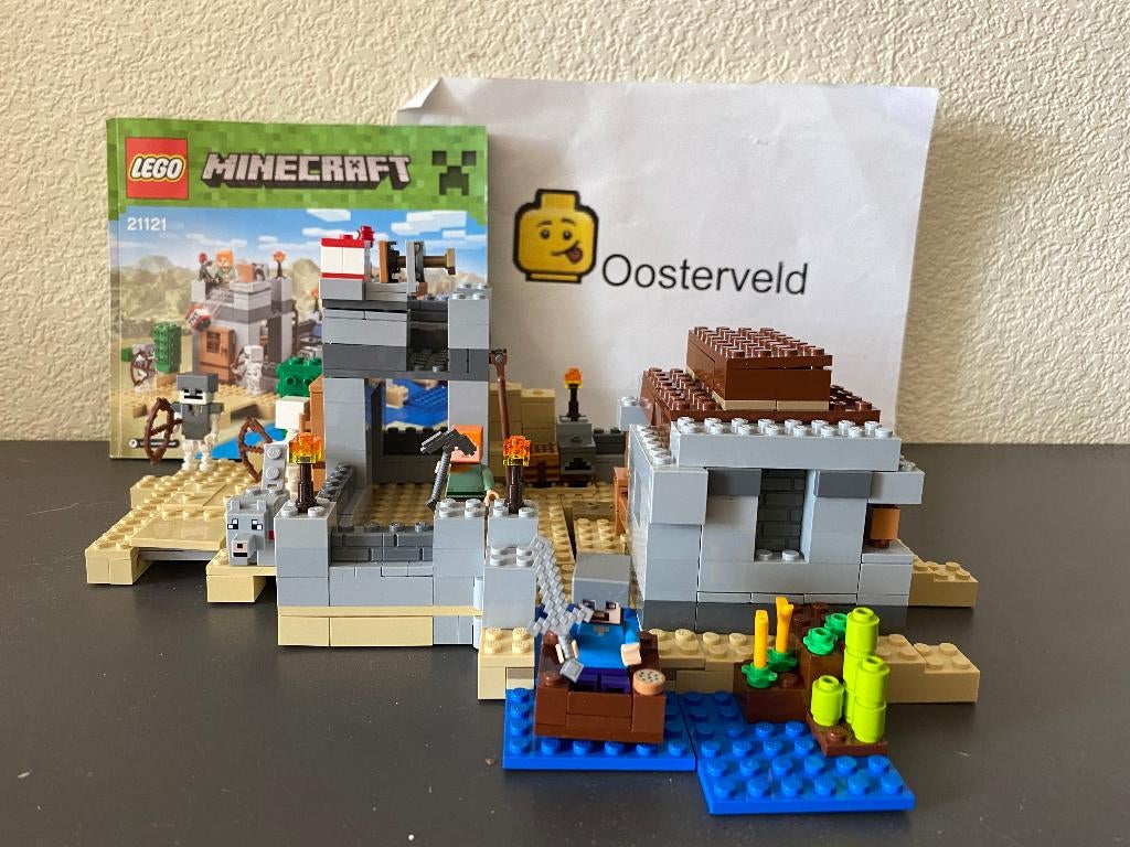Lego Mindcraft 21121 The desert outpost, Ophalen of Verzenden, Zo goed als nieuw