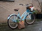 Mooie blauwe fiets met mand - Zo goed als nieuw, Overige merken, (Extra) lage instap, Ophalen of Verzenden, Zo goed als nieuw