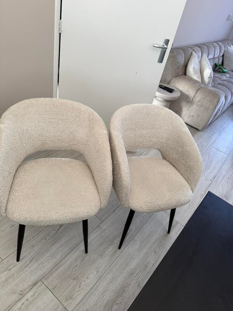 Moderne Kwantum Stoel Antony Zand - Zo goed als nieuw, Huis en Inrichting, Stoelen, Ophalen, Overige kleuren, Zo goed als nieuw