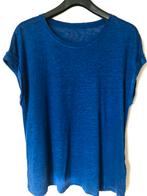 Koningsblauw linnen shirt Oui 44, Blauw, Maat 42/44 (L), Ophalen of Verzenden, Zo goed als nieuw