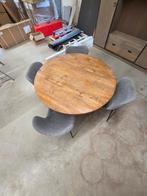 Ronde Eetkamer Tafel en 4 stoelen, Ophalen, Rond, Nieuw, Vier personen