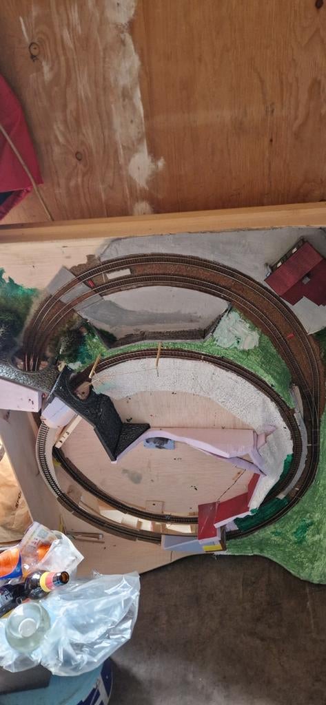 Bemo baantje 120 bij 80cm, Hobby en Vrije tijd, Modeltreinen | H0, Overige merken, Gebruikt, Gelijkstroom, Overige typen