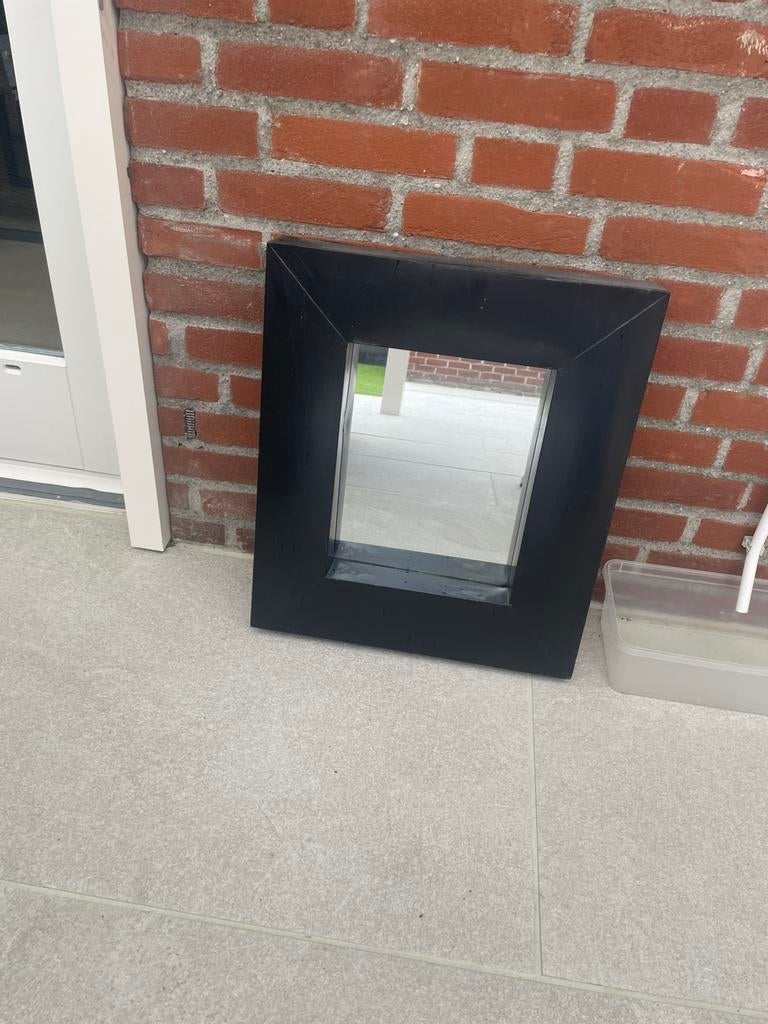 Te koop metalen tuinspiegel, Ophalen, Gebruikt