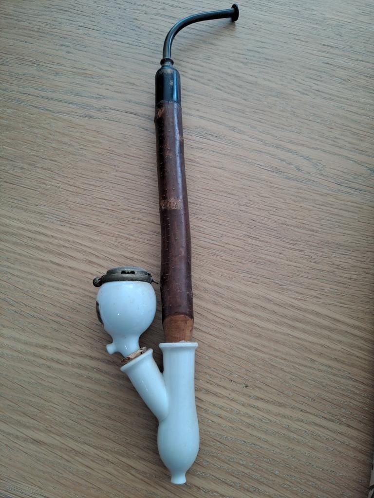 Antieke Duitse Stummel Pijp met Paardenhoofd, Ophalen of Verzenden