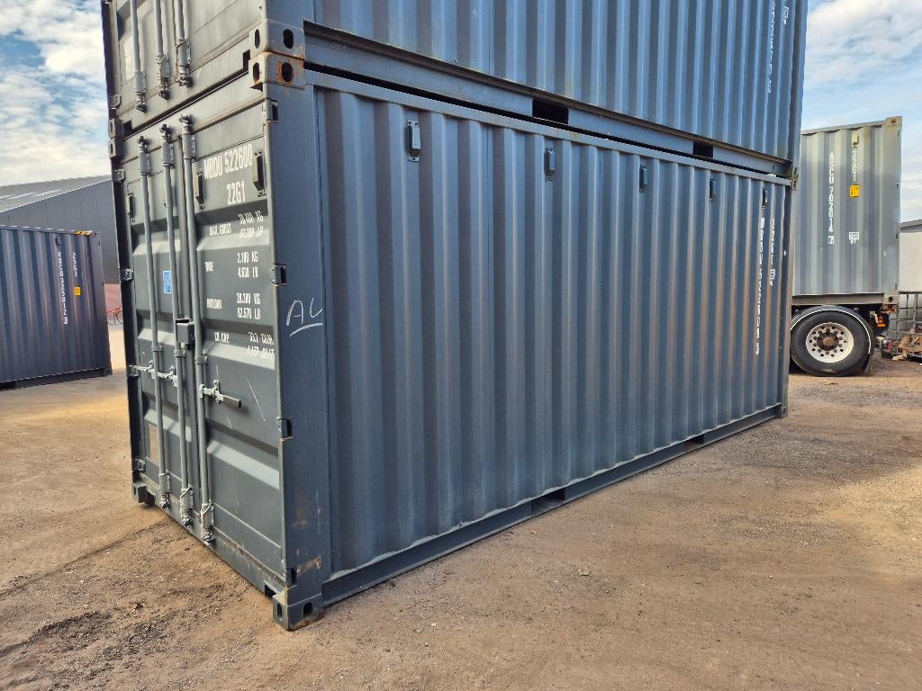 20ft zeecontainer A-kwaliteit, ZGAN, grijs, antraciet, Ophalen of Verzenden