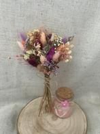 Vrolijk boeket droogbloemen met kaarsje, Ophalen of Verzenden, Nieuw
