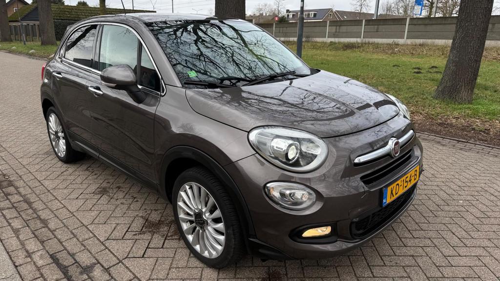 Fiat 500 X 1.4 Turbo MultiAir Lounge 2016 90DKM NAP, Auto's, Fiat, Voorwielaandrijving, Gebruikt, 4 cilinders, Bruin