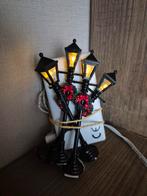 Lemax straatverlichting set van 4 kerstdorp kersthuisjes, Diversen, Ophalen of Verzenden, Zo goed als nieuw