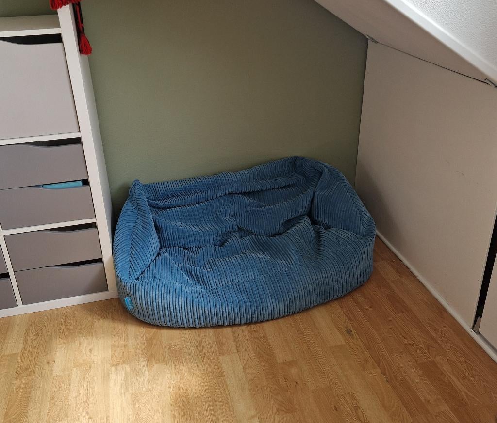 Loungepug kinder zitzakbank, Huis en Inrichting, Zitzakken, Ophalen, Zo goed als nieuw, Blauw, Zitzak