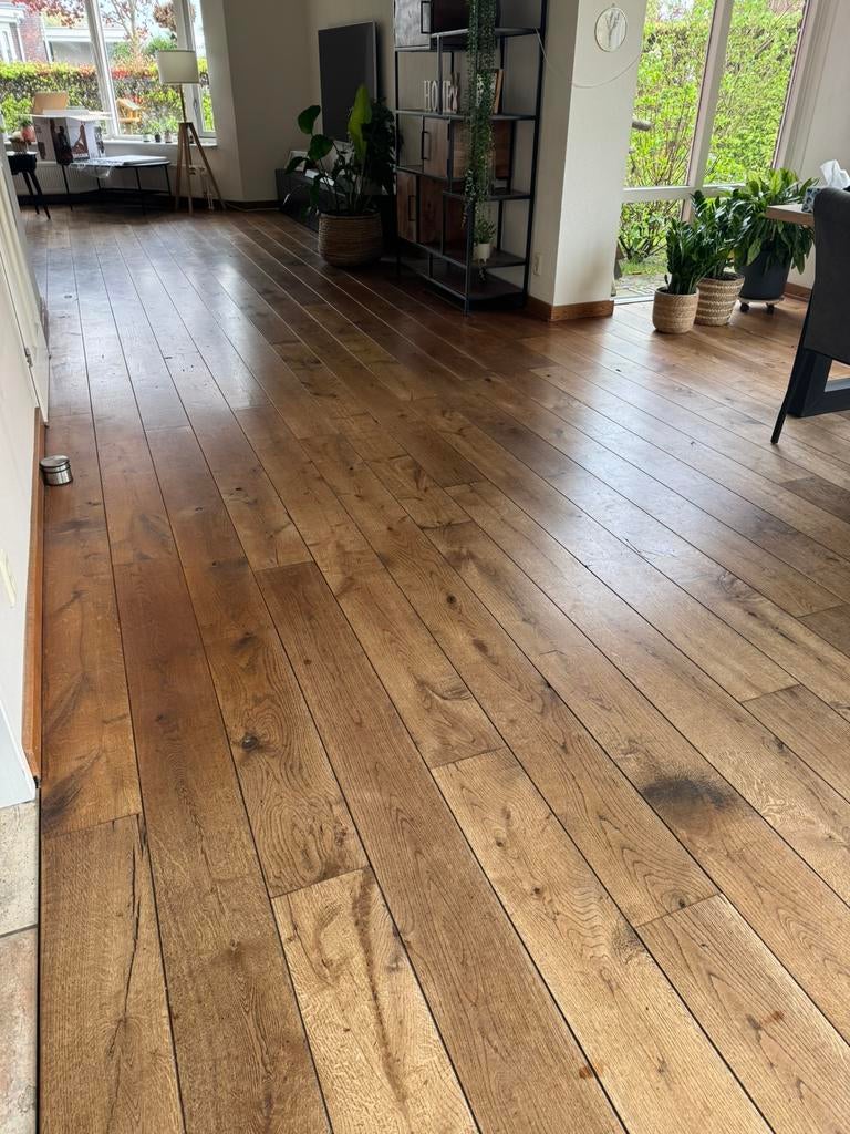 Houten vloer, Ophalen, Vloerdelen of -planken, Zo goed als nieuw, 10 m² of meer