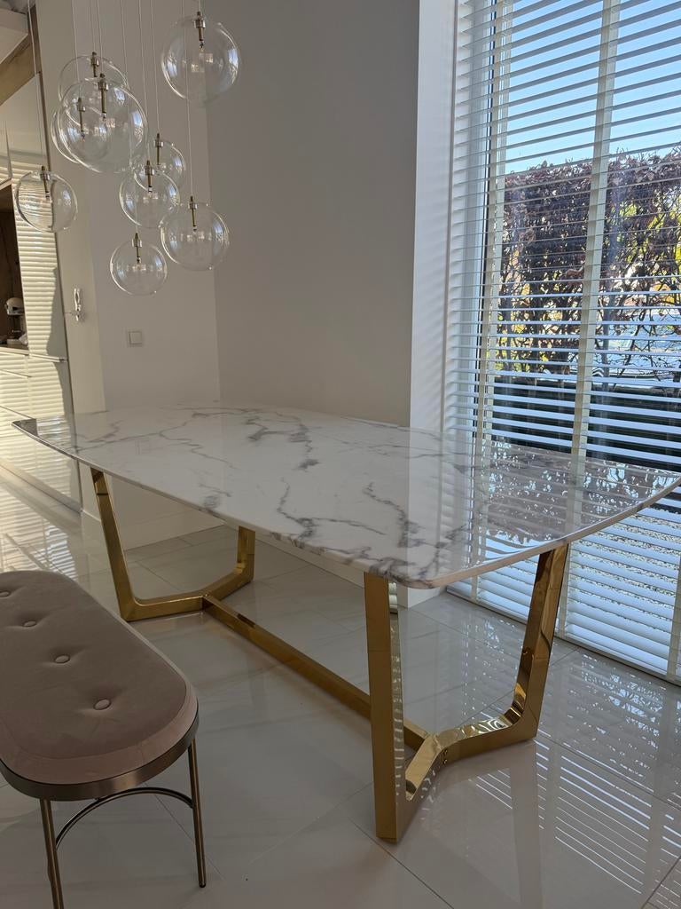 Richmond eettafel zo goed als nieuw - 200cm, 200 cm of meer, Zo goed als nieuw, Metaal, Rechthoekig