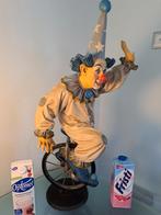 Groot Vintage Jaren 50 Clown Beeld Jun Asilo Circus Fiets, Ophalen of Verzenden