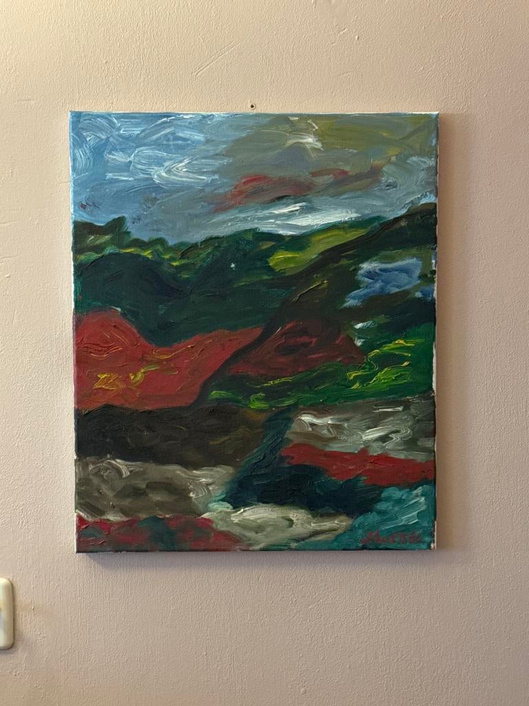 Schilderij van John Foppen 'Landscape no. 08', Antiek en Kunst, Ophalen