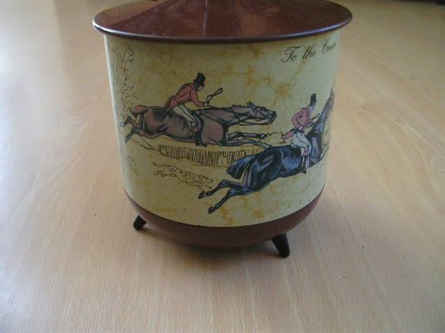 Blik op 3 pootjes, To the Crack Riders afbeelding, paarden, Verzamelen, Blikken, Ophalen of Verzenden, Gebruikt, Overige