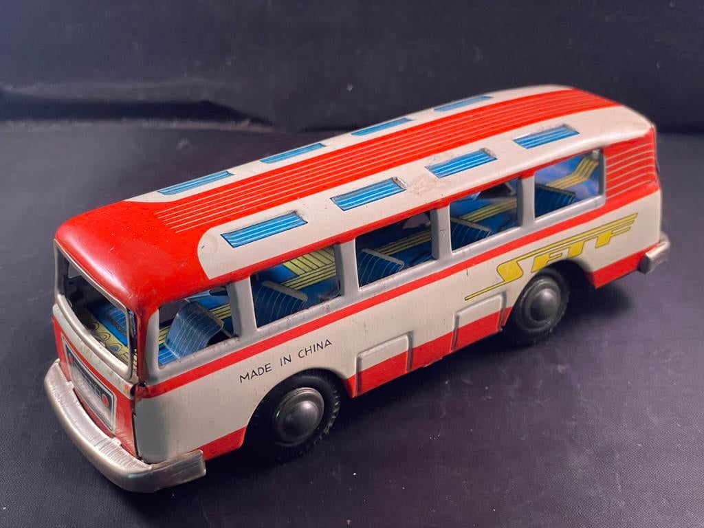Blikken  autobus / oud speelgoed / bus, Antiek en Kunst, Antiek | Speelgoed, Ophalen of Verzenden