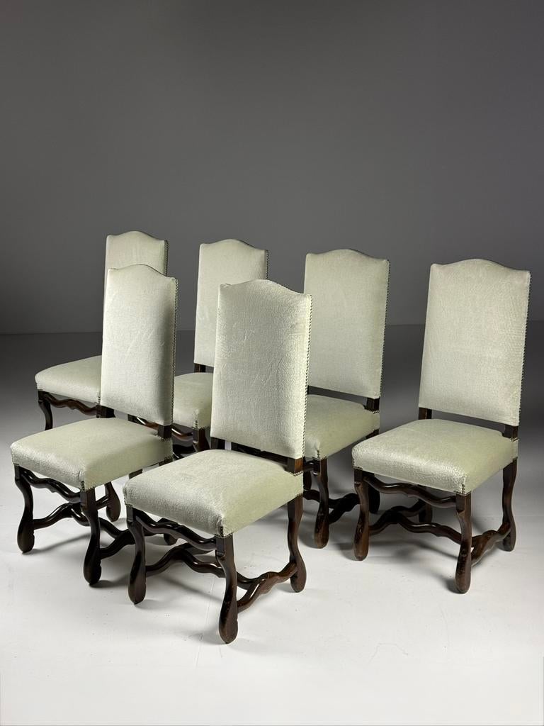 Set van 6 Os de Mouton stoelen klassiek