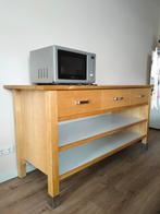 Vintage Ikea Varde houten keukenbuffet, Huis en Inrichting, Keuken | Keukenelementen, Ophalen, Gebruikt, Wit, Minder dan 100 cm