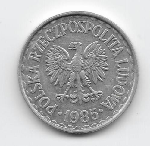 Polen 1 zloty 1985 Y# 49.1, Postzegels en Munten, Munten | Europa | Niet-Euromunten, Losse munt, Polen, Verzenden