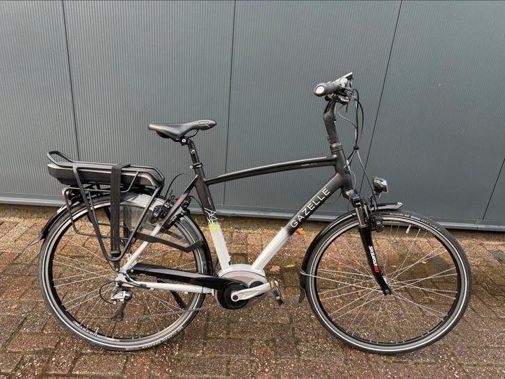 Elektrische Gazelle Heren Charmonix met Boschmiddenmotor, Fietsen en Brommers, Elektrische fietsen, Zo goed als nieuw, Gazelle